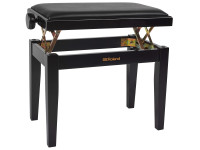 <b>Roland RPB-200PE Banco de Piano Preto Polido com Regulação de Altura</b> <b>Roland RPB-200PE Banco de Piano Preto Polido com Regulação de Altura</b>